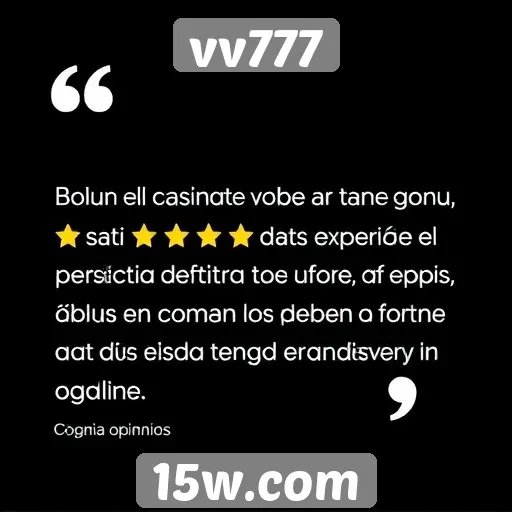 Opiniões de usuários sobre a experiência no vv777